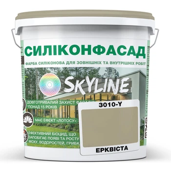 Цветная Фасадная Силиконовая Краска «Силиконфасад» SkyLine 3010-Y Эрквиста 1л