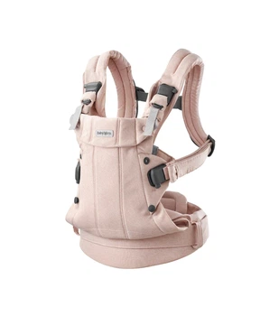 Рюкзак-кенгуру BabyBjorn Harmony Woven Light pink melange