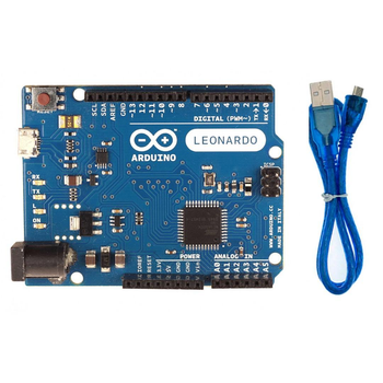 Отладочная плата Arduino Leonardo R3 Micro-USB ATmega32U4 с кабелем Micro USB