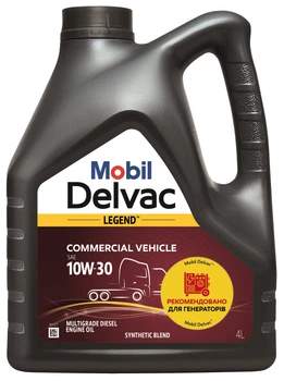 Моторное масло Mobil Delvac Legend Commercial Vehicle 10W-30 4 л (M044004C) (157433)
