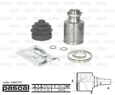 Комплект ШРУС Pascal (G83017PC)