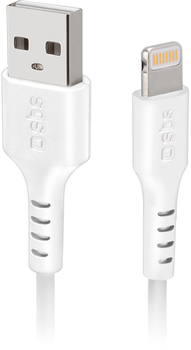 Kabel SBS USB Type-A - Lightning 1 m White (TECABLEUSBIP589W)