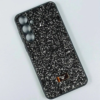 Накладка Bling Grainy Diamond Separate Camera Xiaomi Redmi Note 13 Pro 4G/Poco M6 Pro (Чорний)