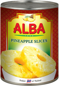 Ананасы Alba Food кольца в сиропе 580 мл (8858871805123)