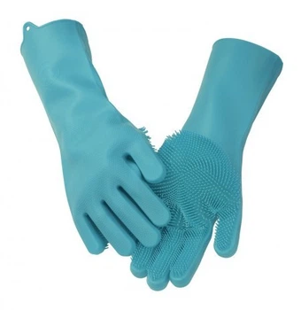 Перчатки силиконовые для мытья посуды и фруктов Wash Glove для дома, квартиры, дачи, котеджа, поддержки чистоты, уборки кухни, ванной, комнат