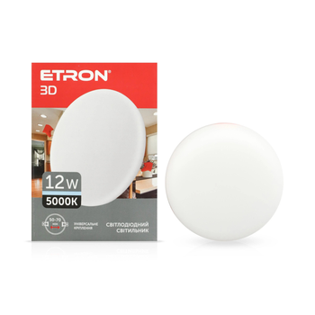 Светодиодный светильник ETRON Decor 1-EDP-605 12W 5000К IP20 круг