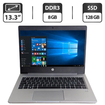 Ультрабук Б-класс HP ProBook 430 G6 / 13.3" (1366x768) TN / Intel Pentium 5405U (2 (4) ядра по 2.3 GHz) / 8 GB DDR3 / 128 GB SSD / Intel UHD Graphics / WebCam б/у