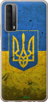 Чохол на Huawei P Smart 2021 Прапор та герб України 2 "378u-2100-70447"