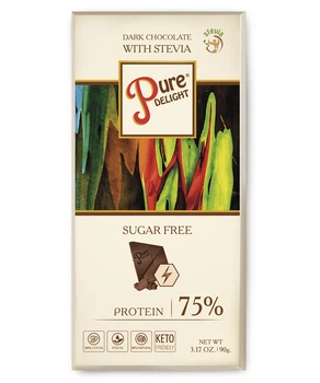 Шоколад черный Pure Delight с протеином 90г