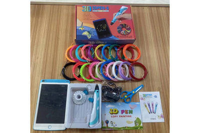 Ручка 3D-PEN-6 3D-ручка для рисования + планшет + PLA пластик | 3D ручка для детей и взрослых | высокая температура | подарок ребенку