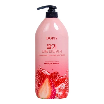 Гель для душа парфюмированный КЛУБНИКА - Doris Perfume Strawberry Body Wash, 1000 мл