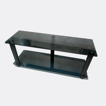 Стеклянная ТВ/АВ-тумба низкая Commus Оптима 295-54 Р black (900х293х378)