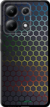 Чехол на Xiaomi Redmi Note 13 4G Переливающиеся соты "498b-3654"