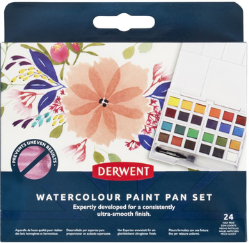Panewka lakiernicza Derwent Watercolour 24 szt (5028252642439)
