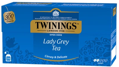 Черный чай Twinings Леди Грей 25 пакетиков по 2 г (70177078775)