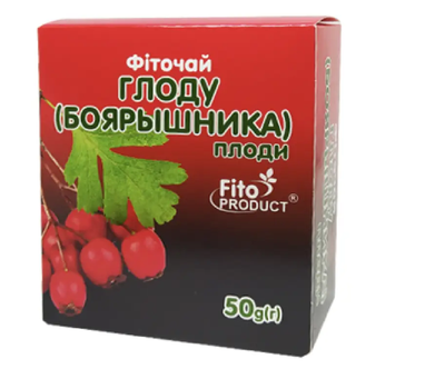 Фіточай FitoPRODUCT Боярышника плоди 50 г Фітопродукт