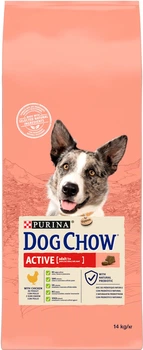 Сухий корм Dog Chow Active для активних та робочих собак, з куркою, 14 кг
