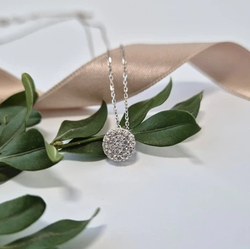 Серебряная цепочка колье с подвеской на цепочке 40 - 45 см серебро 925 пробы Родированное 1602кол 1.82г