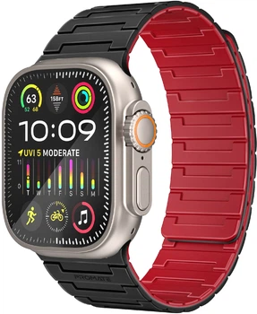 Ремінець Promate Magband-MS для Apple Watch 42/44/45/49 мм Black (magband-ms.black)