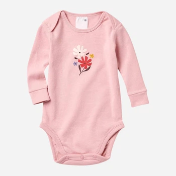 Детское боди для новорожденной девочки Uniqlo 545757190 62 см Розовое (1159831447)