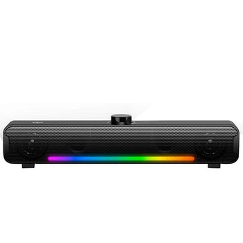 Компьютерная колонка для ПК и ноутбука акустика Onikuma L16 RGB Backlight |Bluetooth 5.3, USB-C, 7 режимов RGB-подсветки, 16 Вт, встроенный микрофон, кабель 1.6 м| Черный