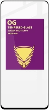Захисне скло Motorola XT2423 Moto G24 /XT2425-4 Moto G24 Power /XT2421 Moto G04 з чорною рамкою 9H Golden Armor OG, Full-Screen, Full Glue, без упаковки, без серветок