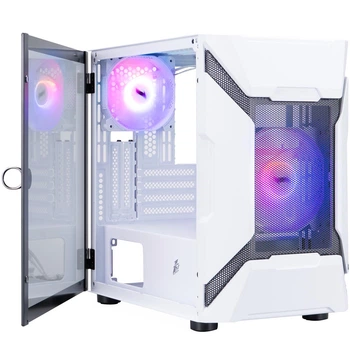 Корпус комп'ютера Mini-Tower 1stPlayer з підтримкою MicroATX 340 мм відеокарта 190 мм кулер USB3.0 білий