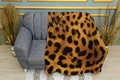 Плед «Леопардовый паттерн. Leopard pattern» Однослойный, 150х210 см