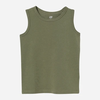 Детская майка для мальчика H&M 631212002c20 122-128 см Хаки (KC1000000047603)