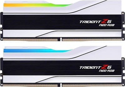 Модуль памяти G.Skill DDR5 64GB (2x32) Trident Z5 Neo RGB White 6000Mhz AMD EXPO (F5-6000J2636H32GX2-TZ5NRW)