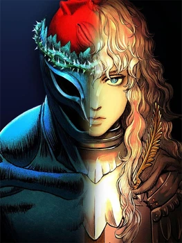 Алмазная Мозаика SHLab Аниме Berserk Гриффит SHS-40360 Вышивка Камнями 30x40 см (Полная Выкладка) (40360)