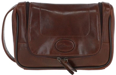 Кожаный несессер Ashwood Brown дорожный мужской косметичка из натуральной кожи 53275