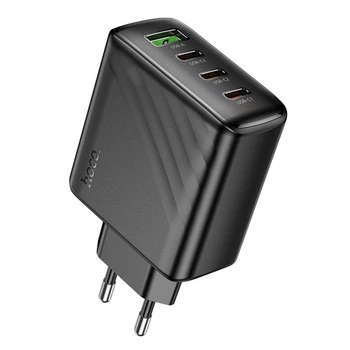 Сетевое зарядное устройство Hoco CS27A PD67W / 3.35A USB+3Type-C быстрая зарядка для ноутбука Black