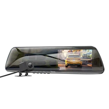 Автомобільний відеореєстратор Hoco DV4 4.5" Rearview Mirror Driving Recorder (Dual-channel) Iron Grey