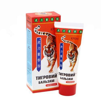 Крем Тигровий Elixir бальзам червоний від болю в м'язах та суглобах, що розігріває 75 мл