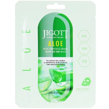 Ампульна маска "Алое" Jigott Aloe Real Ampoule Mask 27ml