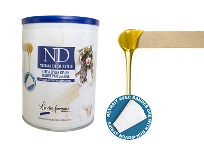 Воск натуральный желтый для депиляции Norma de Durville Natural honey rosin wax 800мл