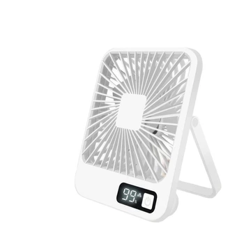 Аккумуляторный настольный мини вентилятор Desktop Stand Fan Белый (1010927-White)