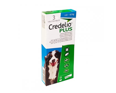 Ветеринарний препарат для собак вагою 22 - 45 кг Elanco (Bayer) CREDELIO PLUS DOG TAB таблетки - 3 шт