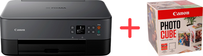 МФУ Canon PIXMA TS5340a with Wi-Fi,duplex (3773C007 / 3773C107AA)+ Фотобумага Canon Photo Cube + Frame + PP-201 5x5 Photo Paper Plus Glossy II 40 листов White/Green в подарок!