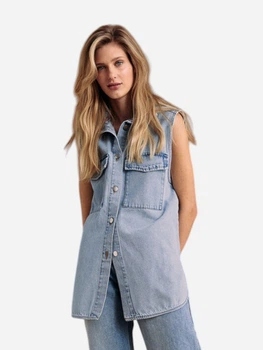 Жилет джинсовый женский H&M 948870001c21 M Голубой (KC1000000047111)