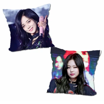 Подушка k-pop Дженни Блэкпинк BLACKPINK двухсторонняя 25х25 см (y0019)