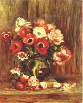 Алмазна мозаїка, Натюрморт з анемонами худ. Pierre -Auguste Renoir (GU_189679) 40 х 50 см