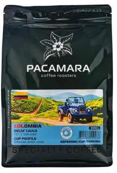 Кофе в зернах PACAMARA Колумбия CAUCA DECAF Без кофеина Натуральный жареный Моносорт Арабика 1 кг (4820287550038)