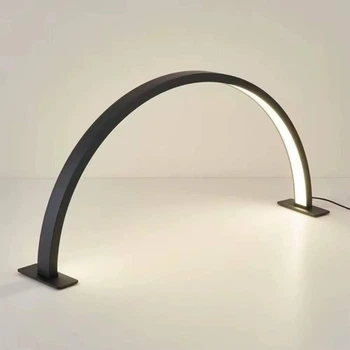 Бестеневая настольная LED лампа-полумесяц HD-40х (40 см) на 50 Вт. для освещения Черный