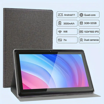 Планшет з Android 11 IPS-екраном 7" Wi-Fi і USB Type-C з камерами 2/32Gb