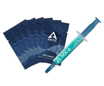 Термопаста ARCTIC MX-6 4 г с 6 чистящими салфетками