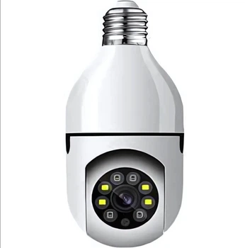 Панорамная беспроводная камера видеонаблюдения IP камера-лампочка QC-ZR006 WiFi камера в патрон E27 White