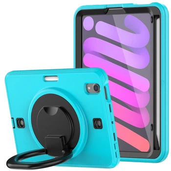 Чехол ARM Cover Apple iPad Mini 7 (8.3" экран) противоударный с кольцом подставкой Blue/Black