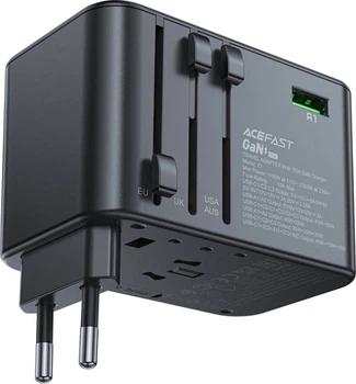 Зарядний пристрій Acefast Z1 75W 3xUSB-C/2xUSB-A Fast Charger Black (6974316282495)